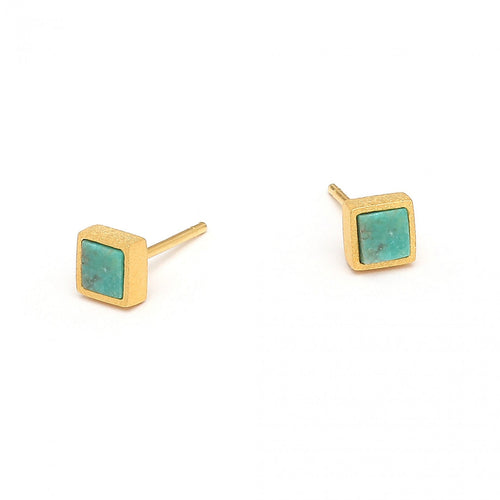 Planis Turquoise Earrings - 19522256-Bernd Wolf-Renee Taylor Gallery