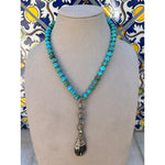Turquoise & Labradorite Necklace-Carol Kahn-Renee Taylor Gallery