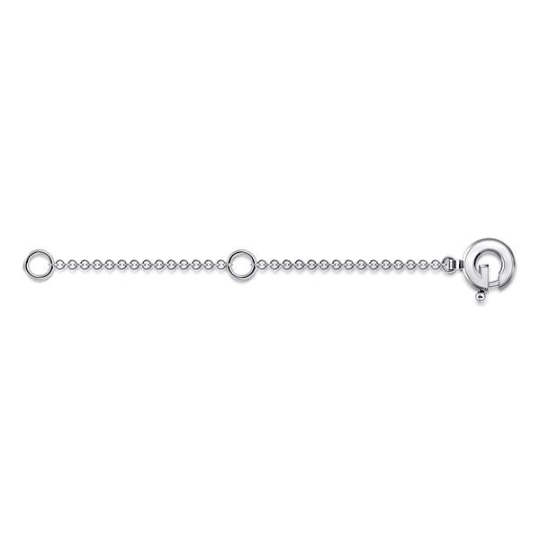 14K White Gold Extension Chain 2" - NK8087W4JJJ-Gabriel & Co.-Renee Taylor Gallery