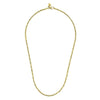 22 Inch 14K Yellow Gold Hollow Men's Link Chain Necklace - NKM6767-22Y4JJJ-Gabriel & Co.-Renee Taylor Gallery