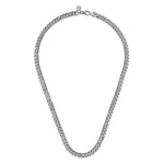 925 Sterling Silver Solid Men's Diamond Cut Cuban Link Chain Necklace 7mm- NKM2075-Gabriel & Co.-Renee Taylor Gallery