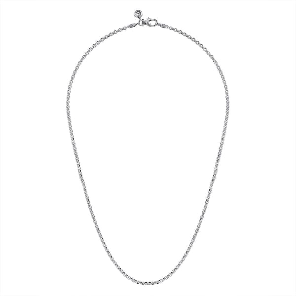 25 Sterling Silver Solid Men's Link Chain Necklace - NKM7009-Gabriel & Co.-Renee Taylor Gallery