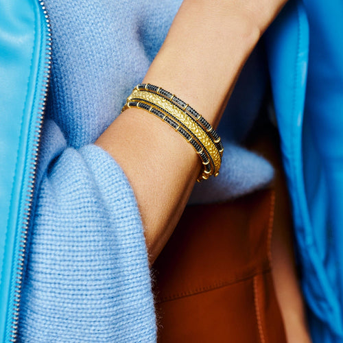 Industrial Textured Hinge Bracelet - IFYKBKB79-H-Freida Rothman-Renee Taylor Gallery