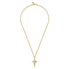 22 Inch 14K Yellow Gold Diamond Cross Pendant Necklace - NKM2156-22Y45JJ-Gabriel & Co.-Renee Taylor Gallery