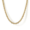 14K Yellow Gold Hollow Men's Link Chain Necklace - NKM7009-Gabriel & Co.-Renee Taylor Gallery