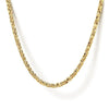 14K Yellow Gold Hollow Men's Wheat Chain Necklace - NKM7008-22Y4JJJ-Gabriel & Co.-Renee Taylor Gallery