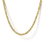 14K Yellow Gold Hollow Men's Wheat Chain Necklace - NKM7008-22Y4JJJ-Gabriel & Co.-Renee Taylor Gallery