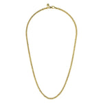 14K Yellow Gold Hollow Men's Wheat Chain Necklace - NKM7011-Gabriel & Co.-Renee Taylor Gallery