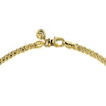 14K Yellow Gold Hollow Men's Wheat Chain Necklace - NKM7011-Gabriel & Co.-Renee Taylor Gallery