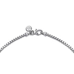 925 Sterling Silver Solid Men's Box Chain Necklace 22" 2.5mm - NKM2079-22SVJJJ-Gabriel & Co.-Renee Taylor Gallery