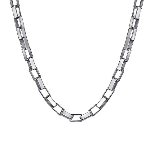 22 Inch 2.5mm 925 Sterling Silver Solid Men's Box Chain Necklace - NKM2158-22SVJJJ-Gabriel & Co.-Renee Taylor Gallery