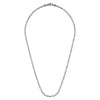 22 Inch 2.5mm 925 Sterling Silver Solid Men's Box Chain Necklace - NKM2158-22SVJJJ-Gabriel & Co.-Renee Taylor Gallery