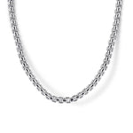 22 Inch 3mm 925 Sterling Silver Men's Solid Round Box Chain Necklace - NKM2237-22SVJJJ-Gabriel & Co.-Renee Taylor Gallery
