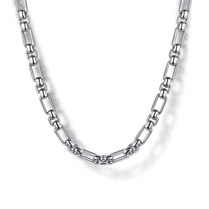 925 Sterling Silver 3mm Solid Figaro Chain Necklace - NKM2157-22SVJJJ-Gabriel & Co.-Renee Taylor Gallery