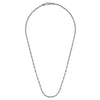 22 Inch 3mm 925 Sterling Silver Solid Figaro Chain Necklace - NKM2157-22SVJJJ-Gabriel & Co.-Renee Taylor Gallery