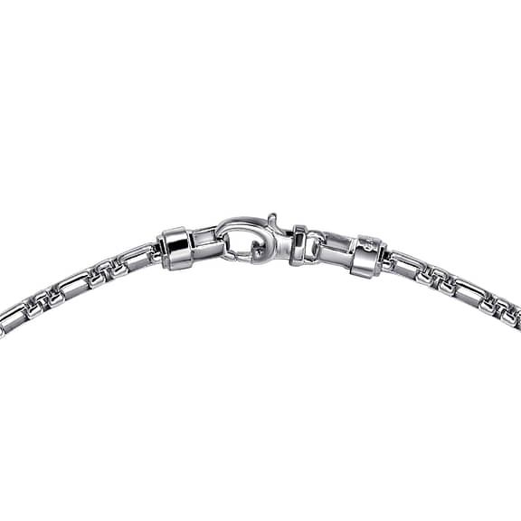 22 Inch 3mm 925 Sterling Silver Solid Figaro Chain Necklace - NKM2157-22SVJJJ-Gabriel & Co.-Renee Taylor Gallery