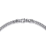 22 Inch 5mm 925 Sterling Silver Solid Men's Cuban Link Chain Necklace - NKM2143-Gabriel & Co.-Renee Taylor Gallery