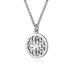 22 Inch 925 Sterling Silver Black Spinel Compass Pendant Necklace - NKM2104-22SVJBS-Gabriel & Co.-Renee Taylor Gallery