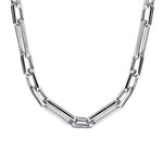 22 Inch 925 Sterling Silver Solid Figaro Chain Necklace - NKM2155-22SVJJJ-Gabriel & Co.-Renee Taylor Gallery