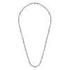 22 Inch 925 Sterling Silver Solid Figaro Chain Necklace - NKM2155-22SVJJJ-Gabriel & Co.-Renee Taylor Gallery