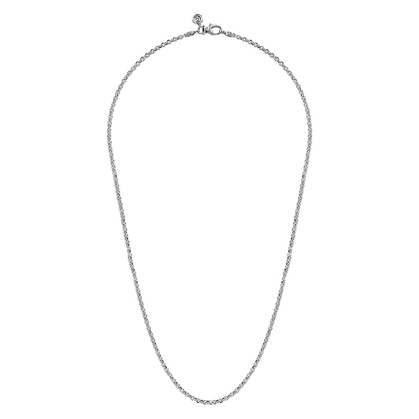 25 Sterling Silver Solid Men's Link Chain Necklace - NKM7009-Gabriel & Co.-Renee Taylor Gallery