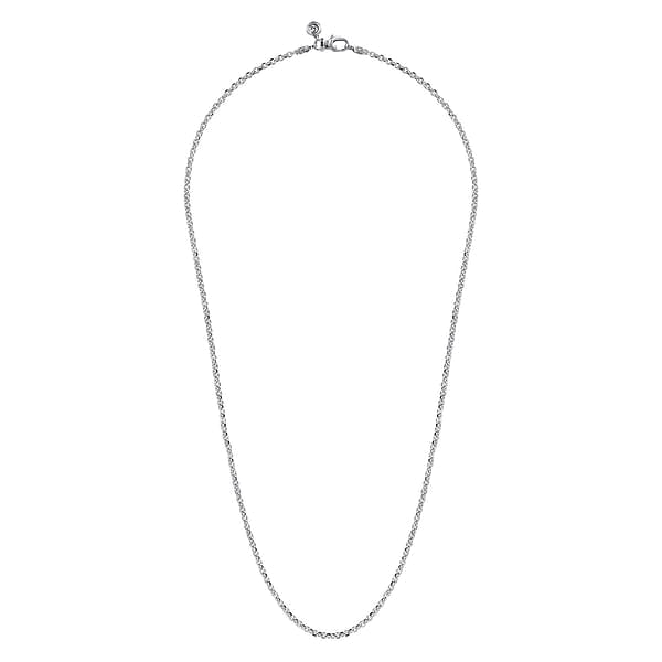 25 Sterling Silver Solid Men's Link Chain Necklace - NKM7009-Gabriel & Co.-Renee Taylor Gallery