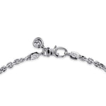 925 Sterling Silver Solid Men's Link Chain Necklace - NKM7010-22SVJJJ-Gabriel & Co.-Renee Taylor Gallery