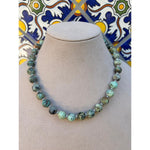 African Turquoise Single Strand Necklace-Carol Kahn-Renee Taylor Gallery