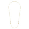 14K Yellow Gold 24" Pyramid Quatrefoil Station Necklace - NK6460Y4JJJ-Gabriel & Co.-Renee Taylor Gallery