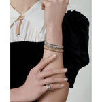 PANORAMA 18K Yellow Gold 3.65mm Bracelet with Diamonds-FOPE-Renee Taylor Gallery