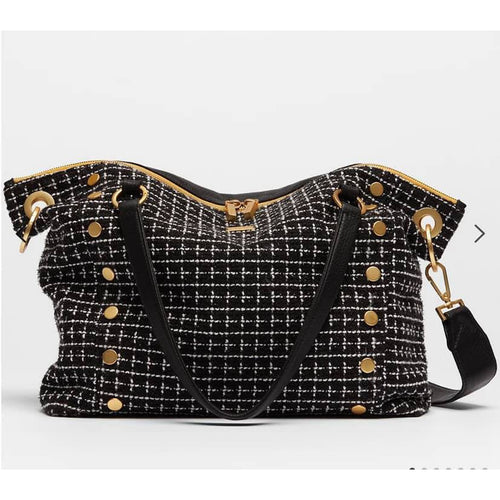 DANIEL LRG - Manhattan Crocco/Brushed Gold-Hammitt-Renee Taylor Gallery