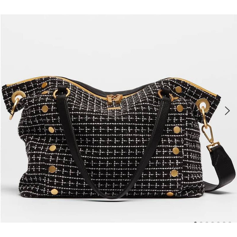 DANIEL LRG - Manhattan Crocco/Brushed Gold-Hammitt-Renee Taylor Gallery