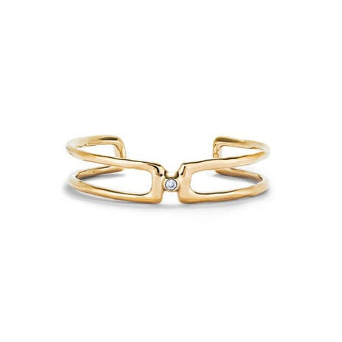 Ser Indomable 18K Gold Plated Bracelet - PUL2446BLNORO-UNO de 50-Renee Taylor Gallery