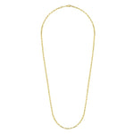 14K Yellow Gold Hollow Paper Clip Chain Necklace - NK6769H-Gabriel & Co.-Renee Taylor Gallery
