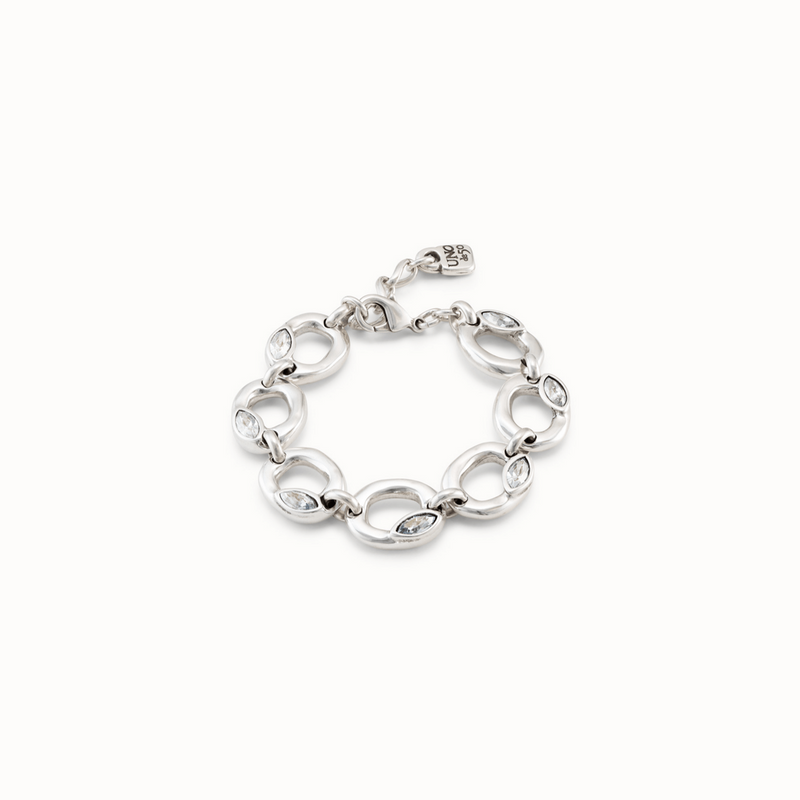 Details Sterling Silver Plated Bracelet - PUL2335AZUMTL0M-UNO de 50-Renee Taylor Gallery