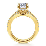 14K Yellow Gold Oval Diamond Engagement Ring Mount - ER17030O12Y44JJ-Gabriel & Co.-Renee Taylor Gallery