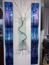 "Rainy Days Bonsai" Triptych-Gravity Glass-Renee Taylor Gallery