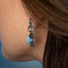 Azure Cushion Earrings - Eazur01-00-Marahlago Larimar-Renee Taylor Gallery