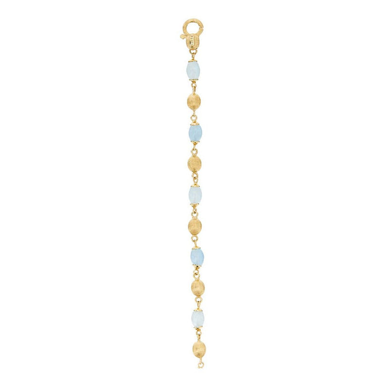 "AZURE" Gold & Aquamarine Casual Bracelet - BN25-575-Nanis-Renee Taylor Gallery