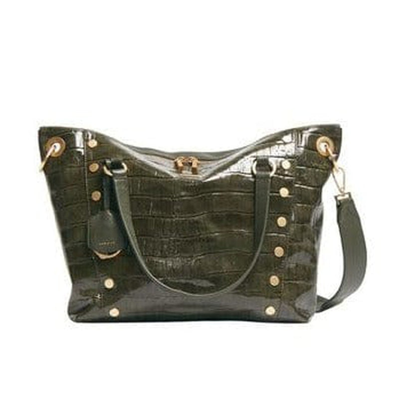 DANIEL LRG - Manhattan Crocco/Brushed Gold-Hammitt-Renee Taylor Gallery