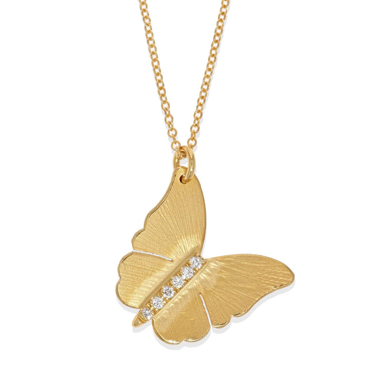 Marika 14k Gold & Diamond Butterfly Necklace - M6539-Marika-Renee Taylor Gallery