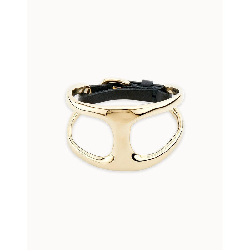 18K Gold Plated Bracelet - PUL1990NGRORO-UNO de 50-Renee Taylor Gallery