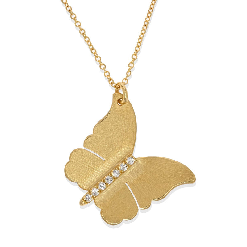 Marika 14k Gold & Diamond Butterfly Necklace - M7833-Marika-Renee Taylor Gallery