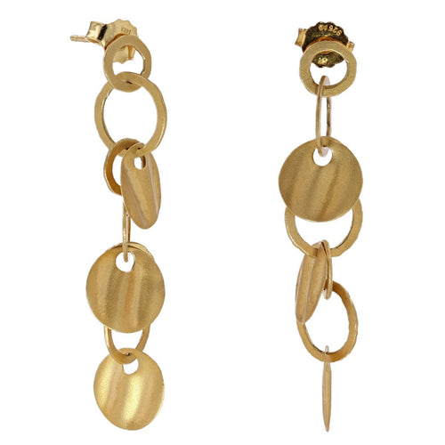 Marika 14k Gold Dangle Circle Earrings - M8355-Marika-Renee Taylor Gallery