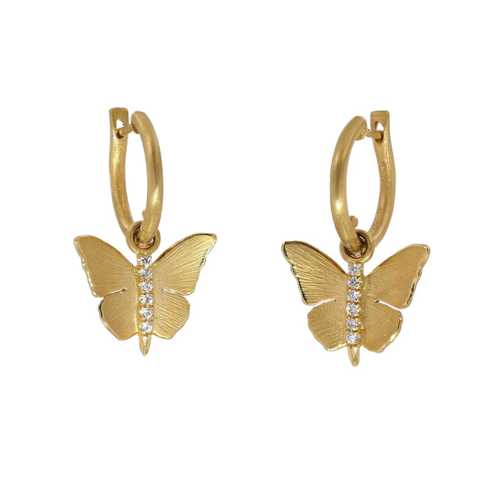 14K Gold & Diamond Butterfly Earrings - M8546-Marika-Renee Taylor Gallery