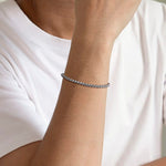 4mm 925 Sterling Silver Solid Mens Round Box Chain Bracelet - TBM2142SVJJJ-Gabriel & Co.-Renee Taylor Gallery