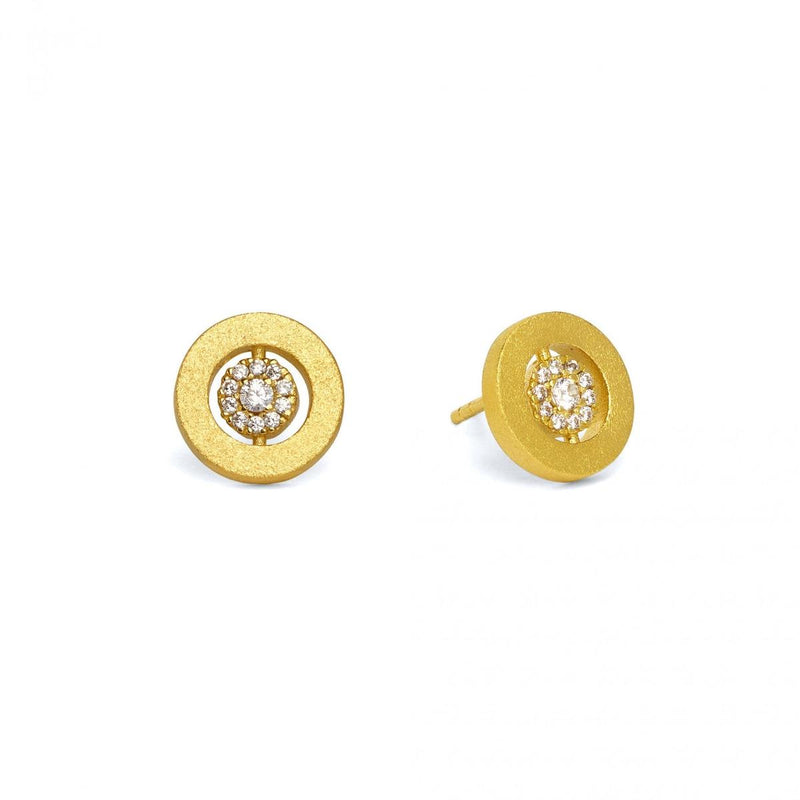 Piria Zirconia Stud Earrings - 19100156-Bernd Wolf-Renee Taylor Gallery