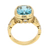 18K "Seashell" Blue Zircon Ring - R-215-Alex Sepkus-Renee Taylor Gallery