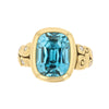18K "Seashell" Blue Zircon Ring - R-215-Alex Sepkus-Renee Taylor Gallery