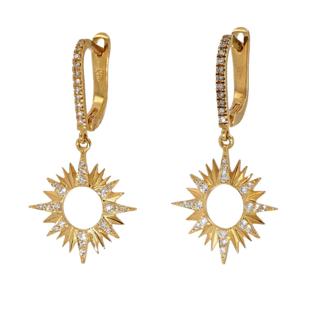Marika 14k Gold & Diamond Sunburst Earrings - MA8758-Marika-Renee Taylor Gallery